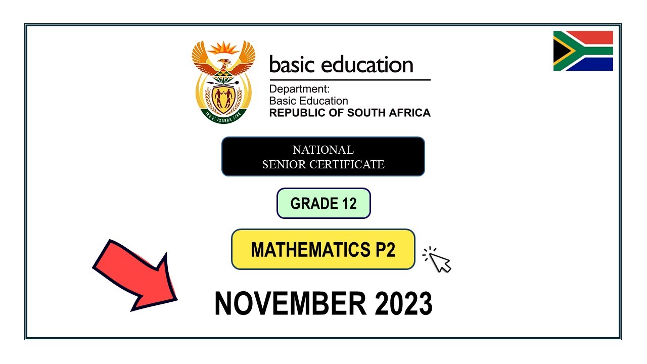 FULL MEMO Mathematics Paper 2 November 2023 Grade 12