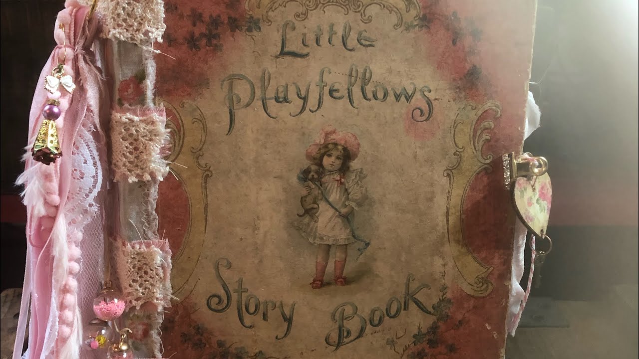 Victorian Junk Journal Flip Through Old Book Cover