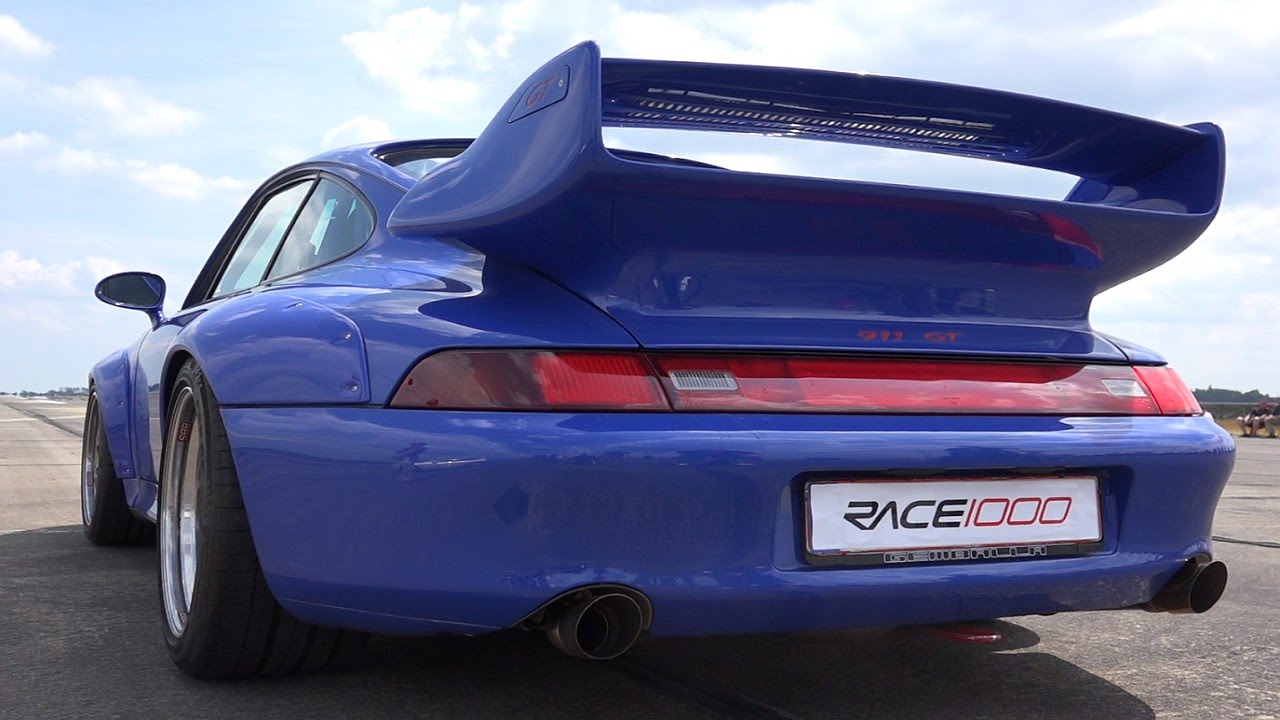 Porsche 911 993 Clubsport GT2 Half Mile Acceleration  & Sound