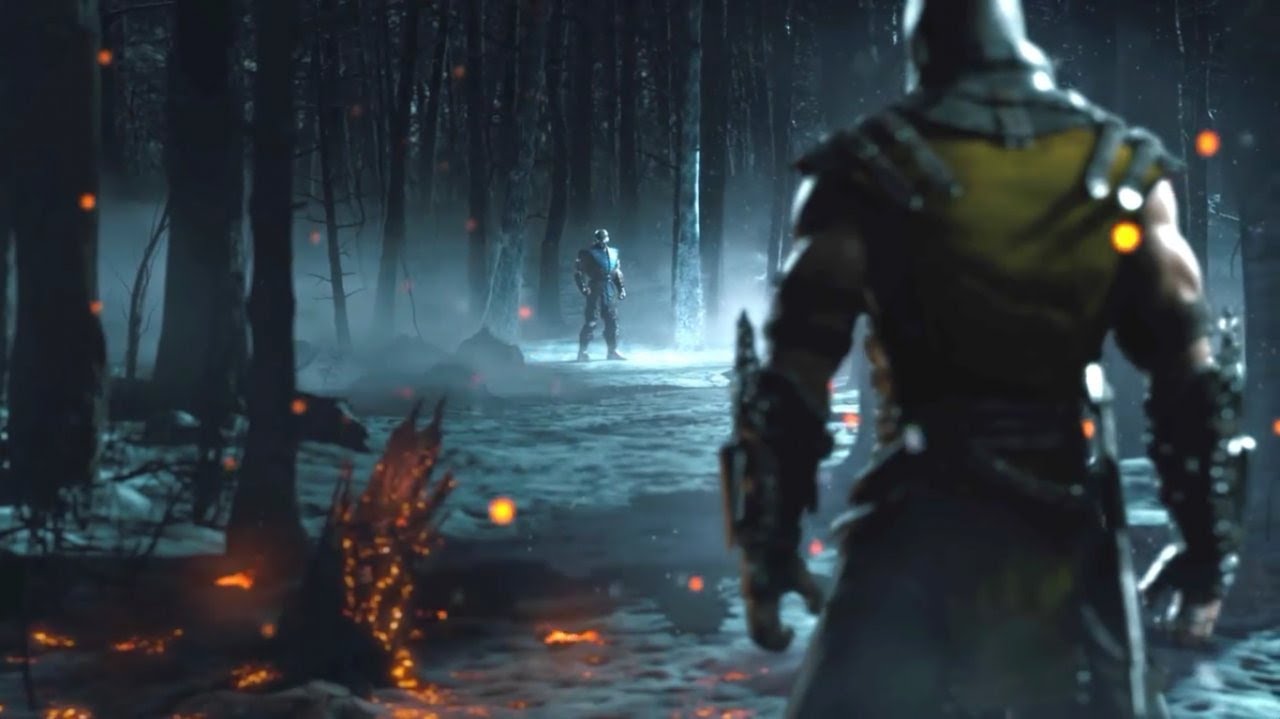 MORTAL KOMBAT X Sub zero vs Scorpion - Mortal Kombat Theme Song Original