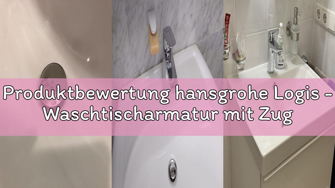 Produktbewertung hansgrohe Logis - Waschtischarmatur mit Zugstangen-Ablauf, Wasserhahn Bad mit Ausla