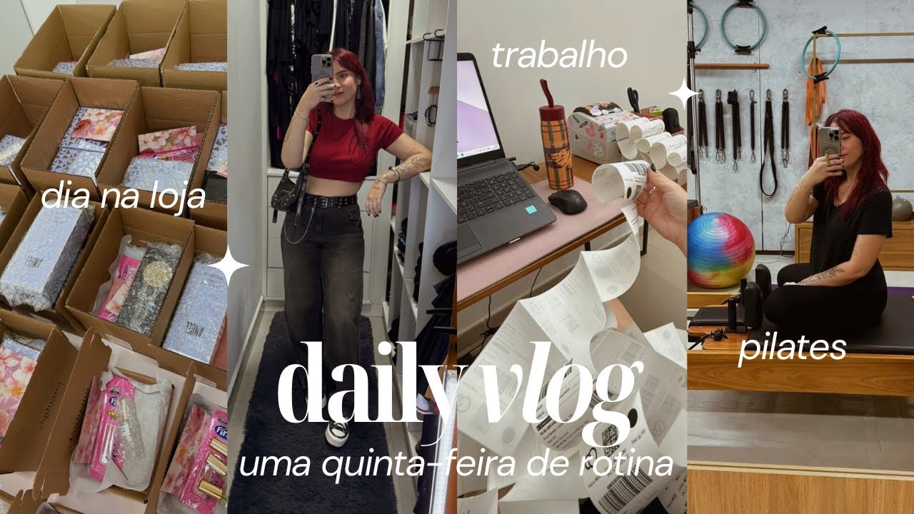 DAILY VLOG *dia de trabalho na loja, pilates e alimentação* | Amanda Paduan