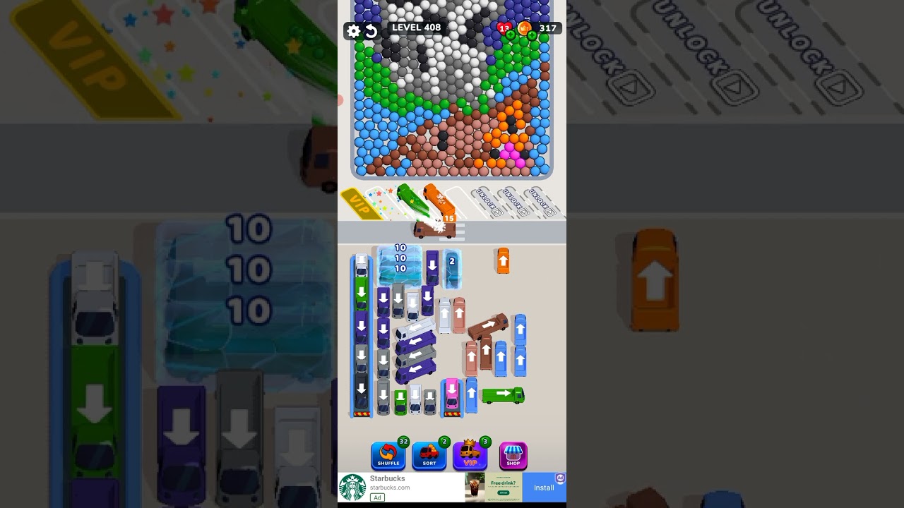 Bubble Bus 🚌: Parking Jam Puzzle Game level 408
