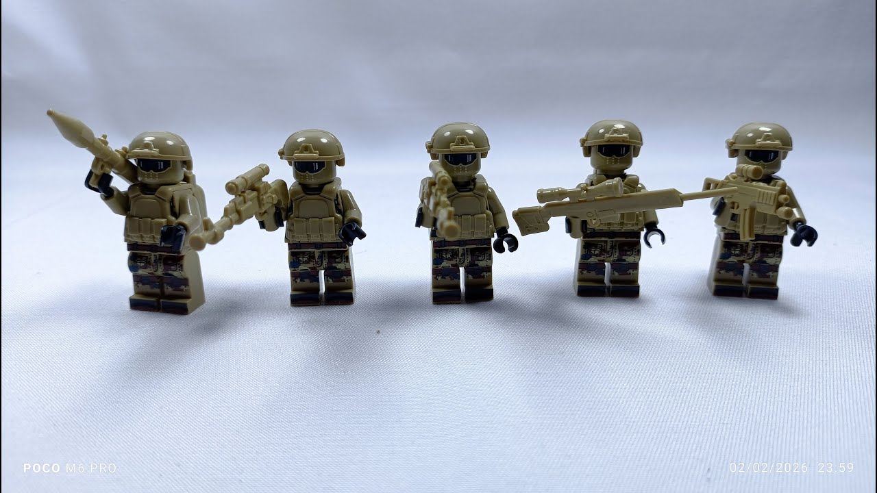 ASMR MERAKIT MAINAN LEGO TENTARA DENGAN BAJU YANG BERBEDA I UNOFFICIAL LEGO ARMY ASMR