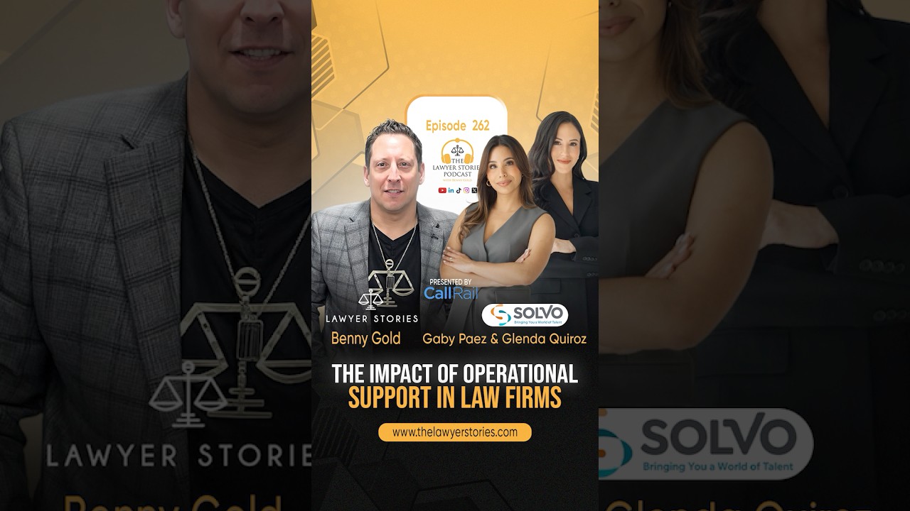 Solvo will provide the right operation support staff for your law firm! #lawyerstories #podcast