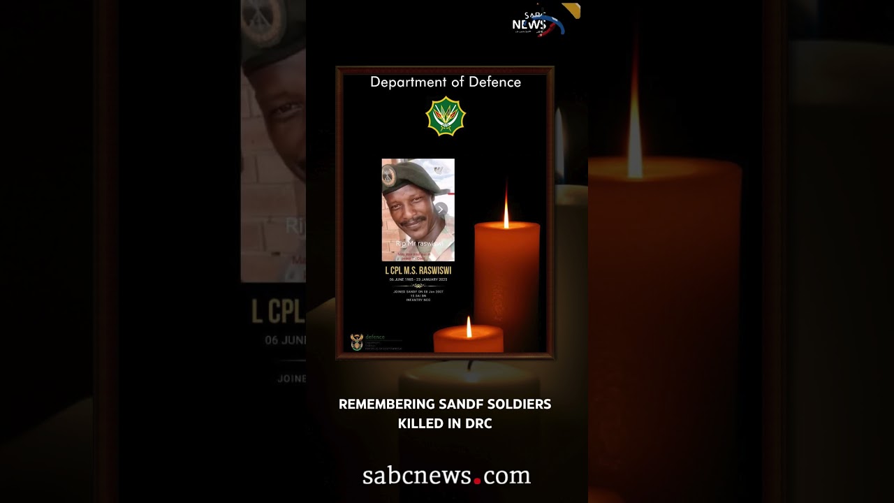 Remembering SANDF soldiers killed in DRC. #sabcnews #SANDF #fyp