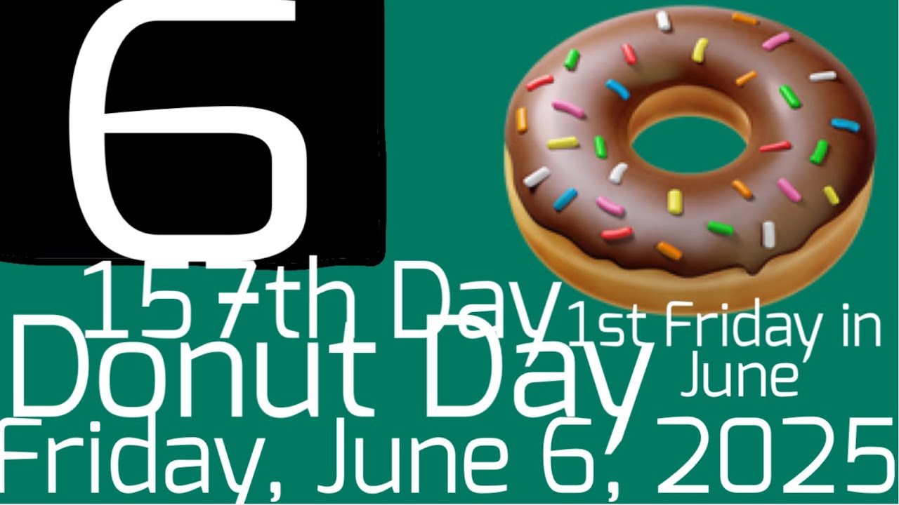 National Donut Day - June 6th 🍩 (1st Friday in June) 157/365 #donuts #dunkindonuts #video #shorts