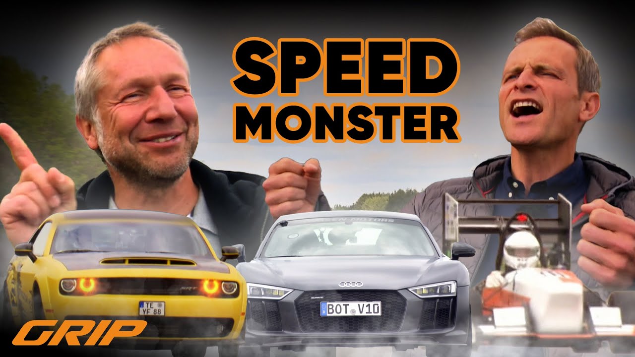 Brutale Beschleunigung: 1050 PS R8 V10 🆚 GT2 RS 🆚 Demon 🆚 E-Protoyp | GRIP