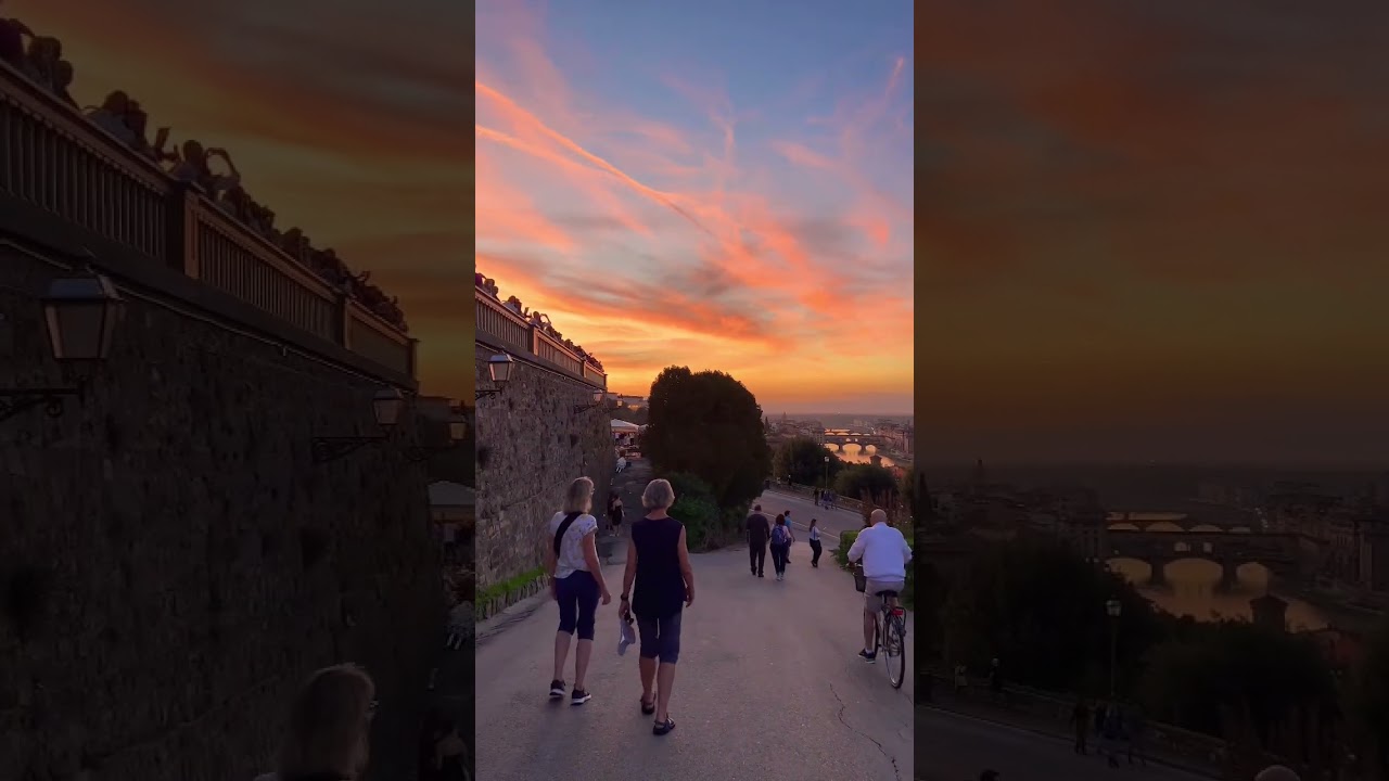 Heavenly view from Piazzale Michelangelo square. Florence, Italy 🇮🇹