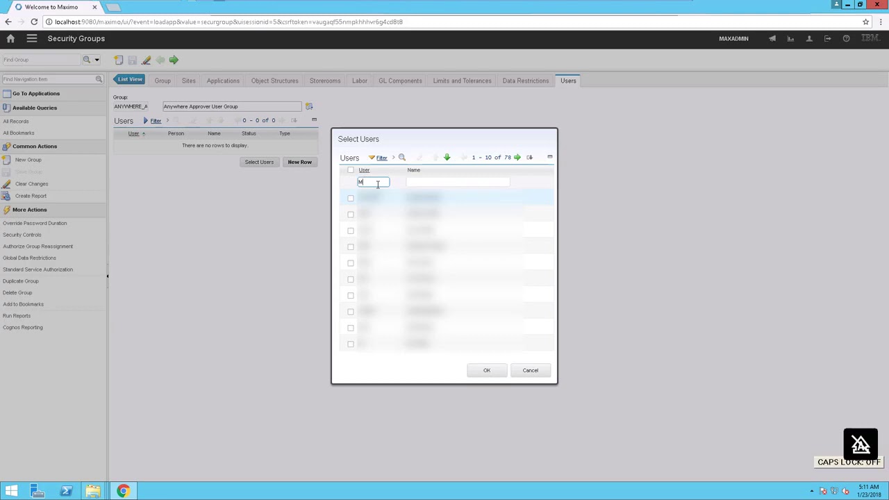 13. IBM Maximo Anywhere 7.6.3 Setting up security and users
