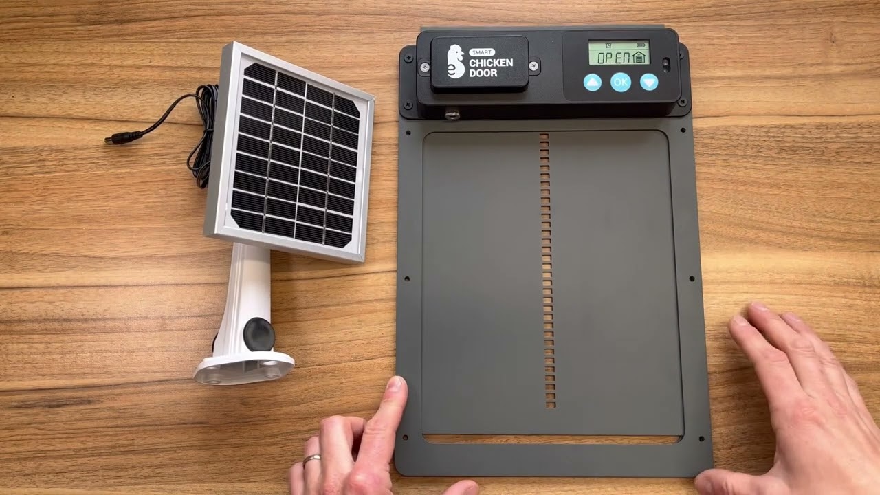 Automatická dvířka do kurníku na baterie, adapter nebo solar