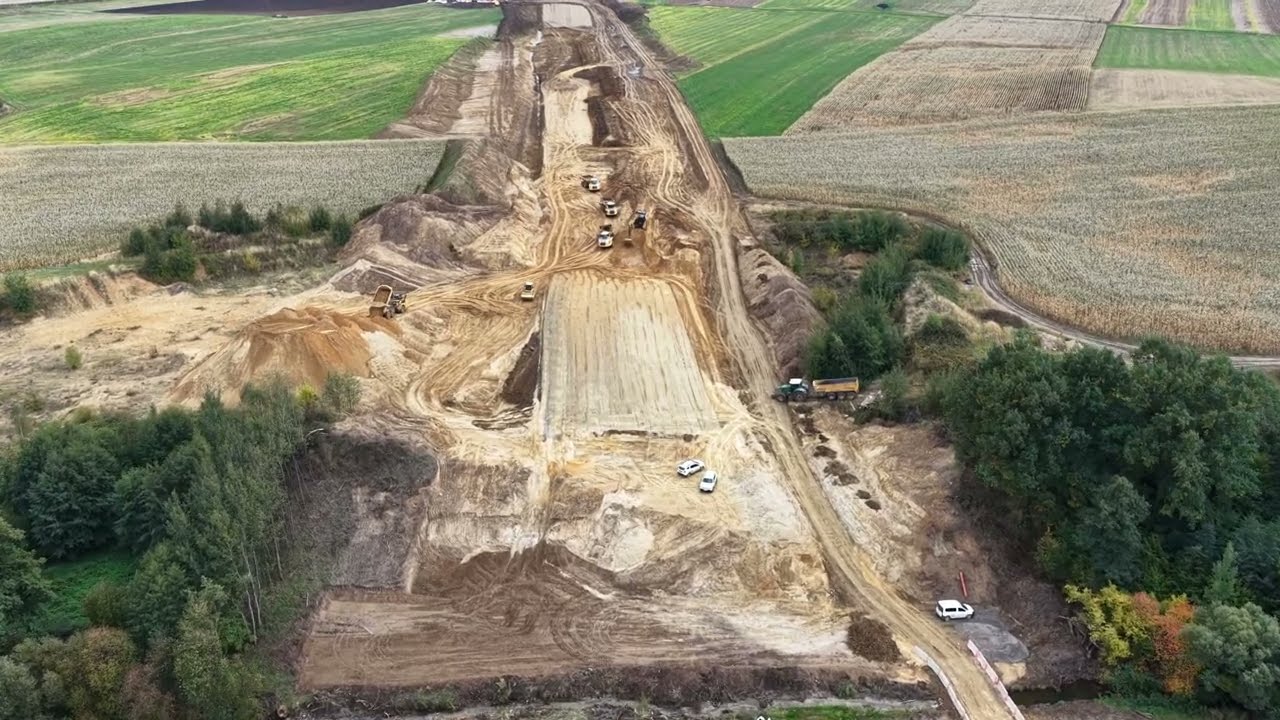 Budowa drogi ekspresowej S8 Jordan&oacute;w - Łagiewniki - Październik 2025
