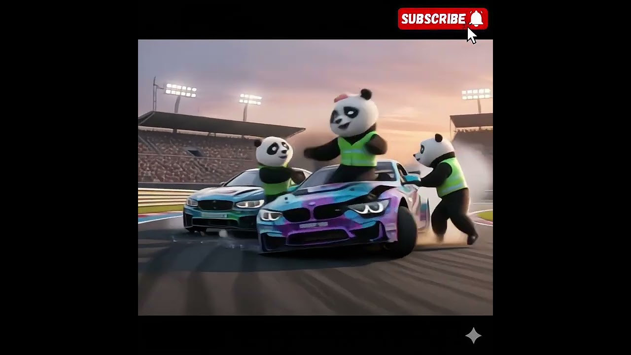 Drift #panda #ai #funny #cute #drift #shorts