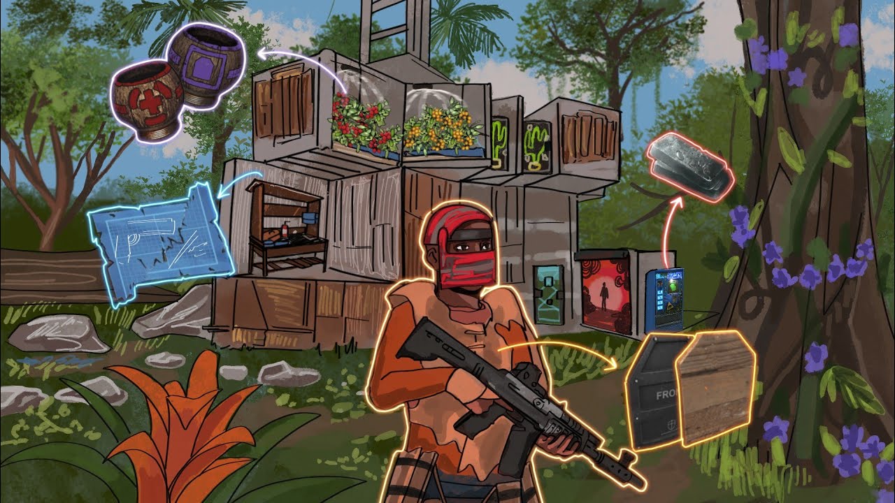O SEGREDO para Sobreviver SOLO na NOVA ATUALIZAÇÃO de FRAGMENTOS do RUST