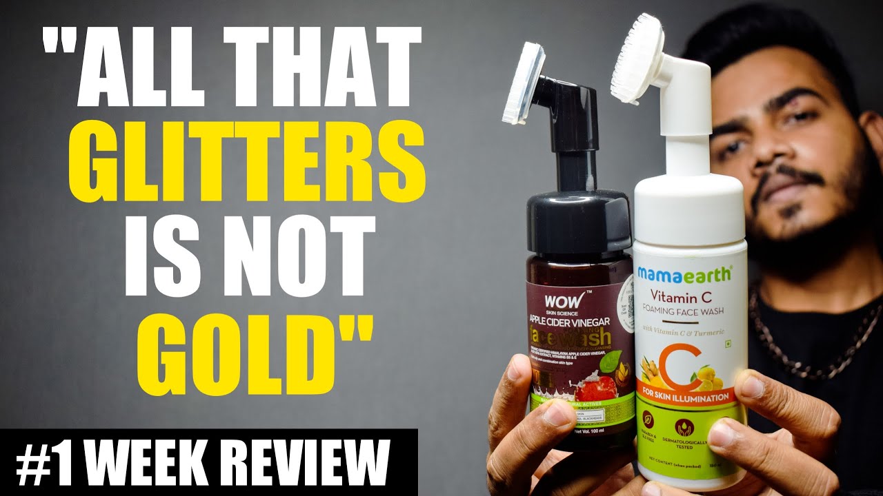Why So Much Hype?🤨 Mamaearth Vs Wow Foaming Face Wash, Which Is Better? 1 Week Review | Hindi