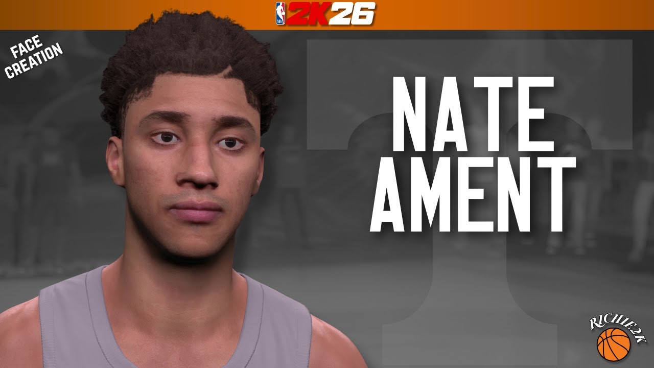 Nate Ament Face Creation NBA 2K26