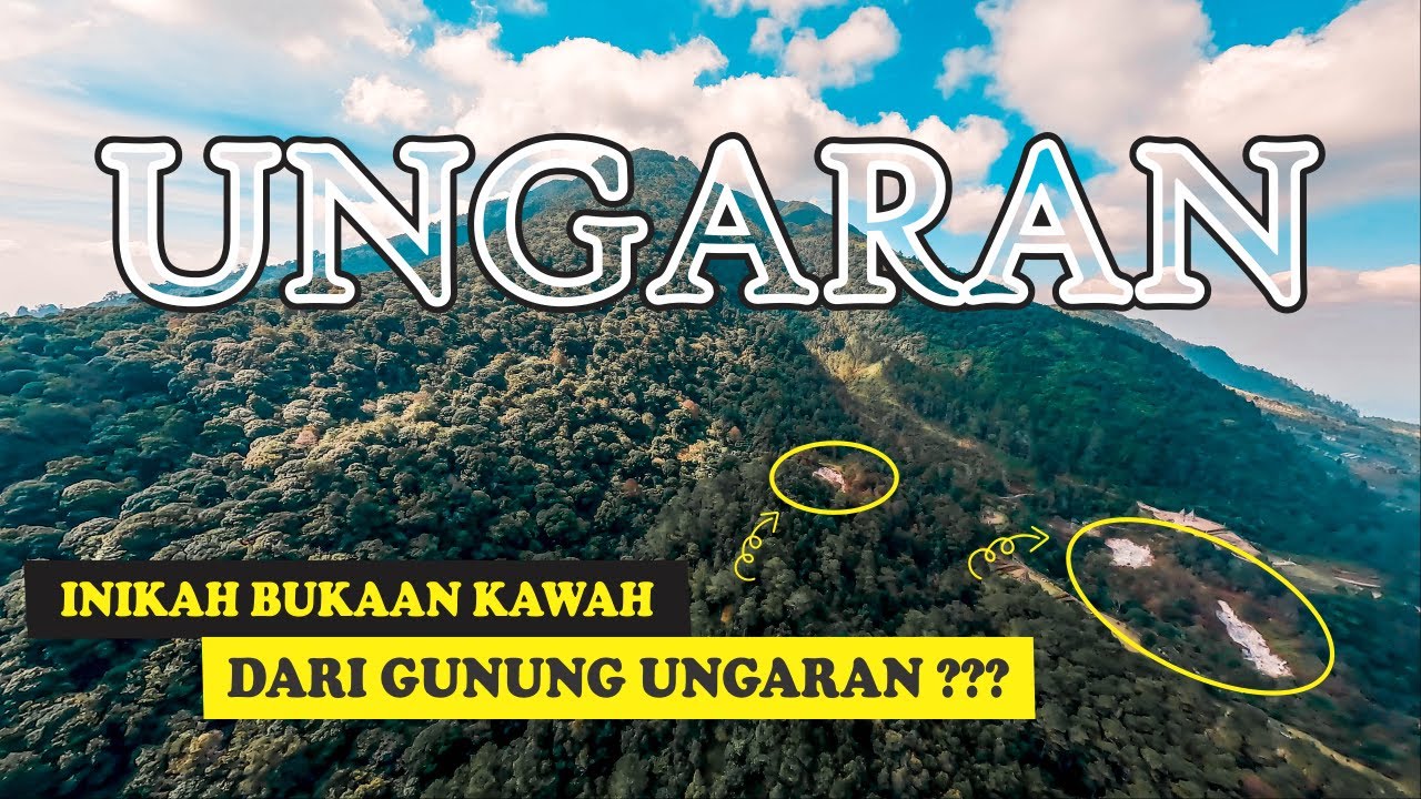 Gunung UNGARAN Punya KAWAH?! - Drone Footage View CANDI GEDONG SONGO