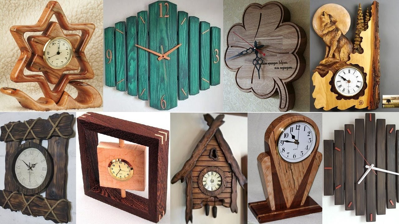 wooden wall clock design ideas for your interior design and home decor