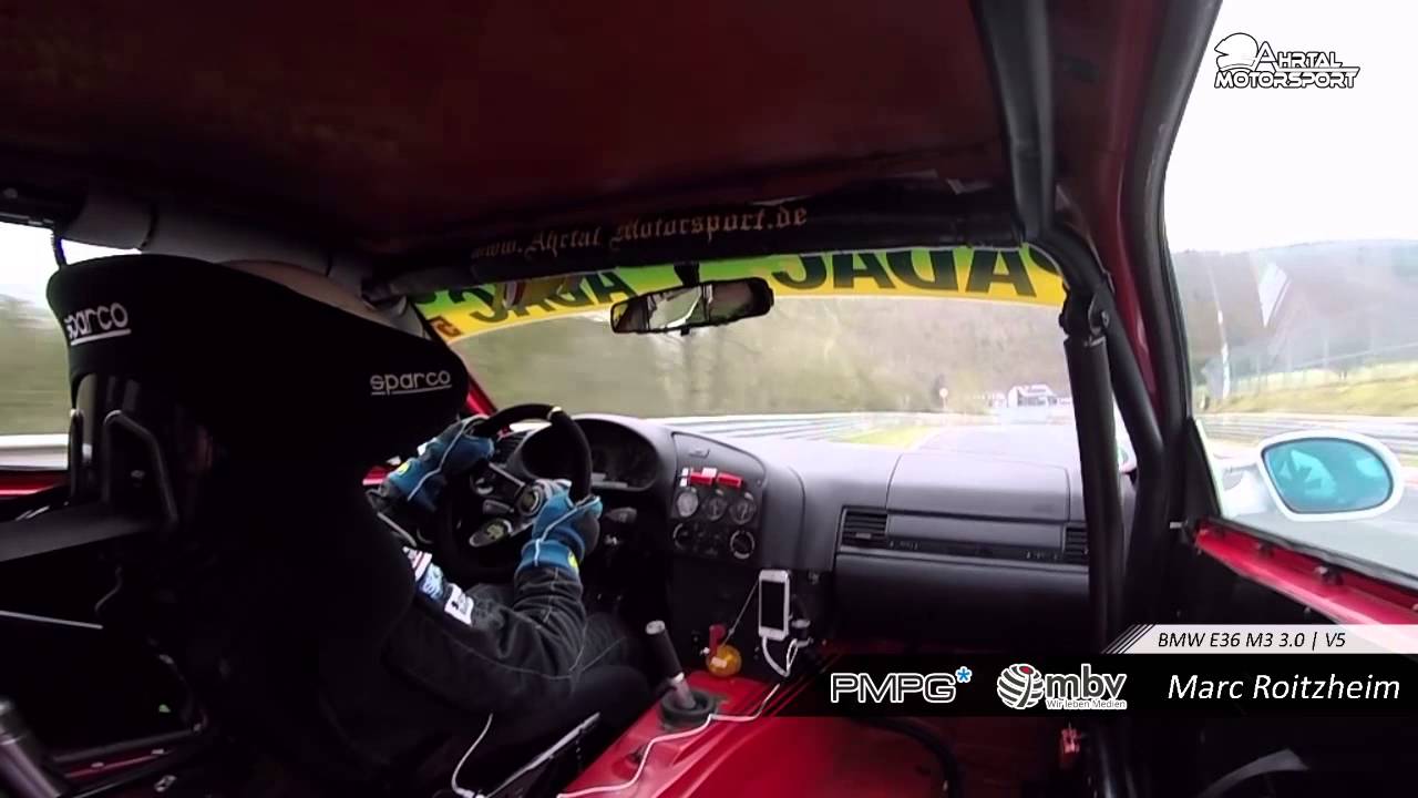 Onboad BMW E36 M3 3.0 RCN 1. Lauf 21.03.2015 | Marc Roitzheim