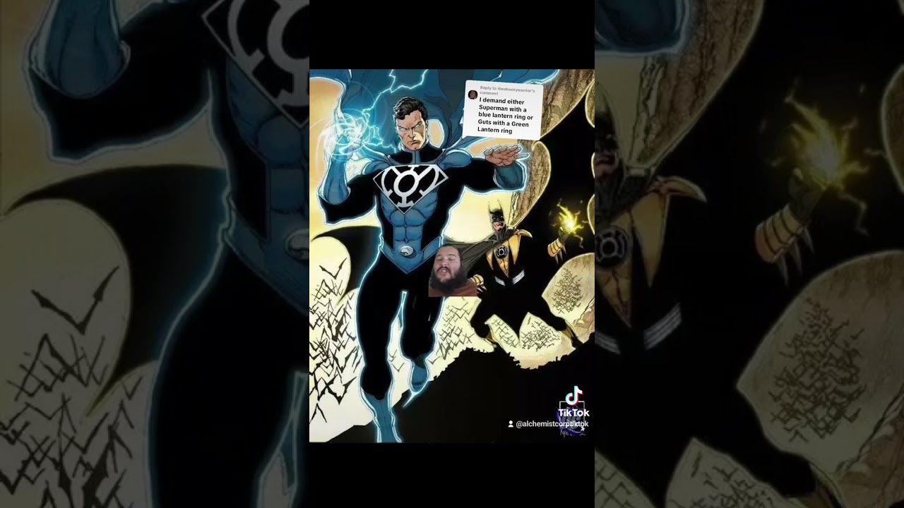 Superman with a blue lantern Ring