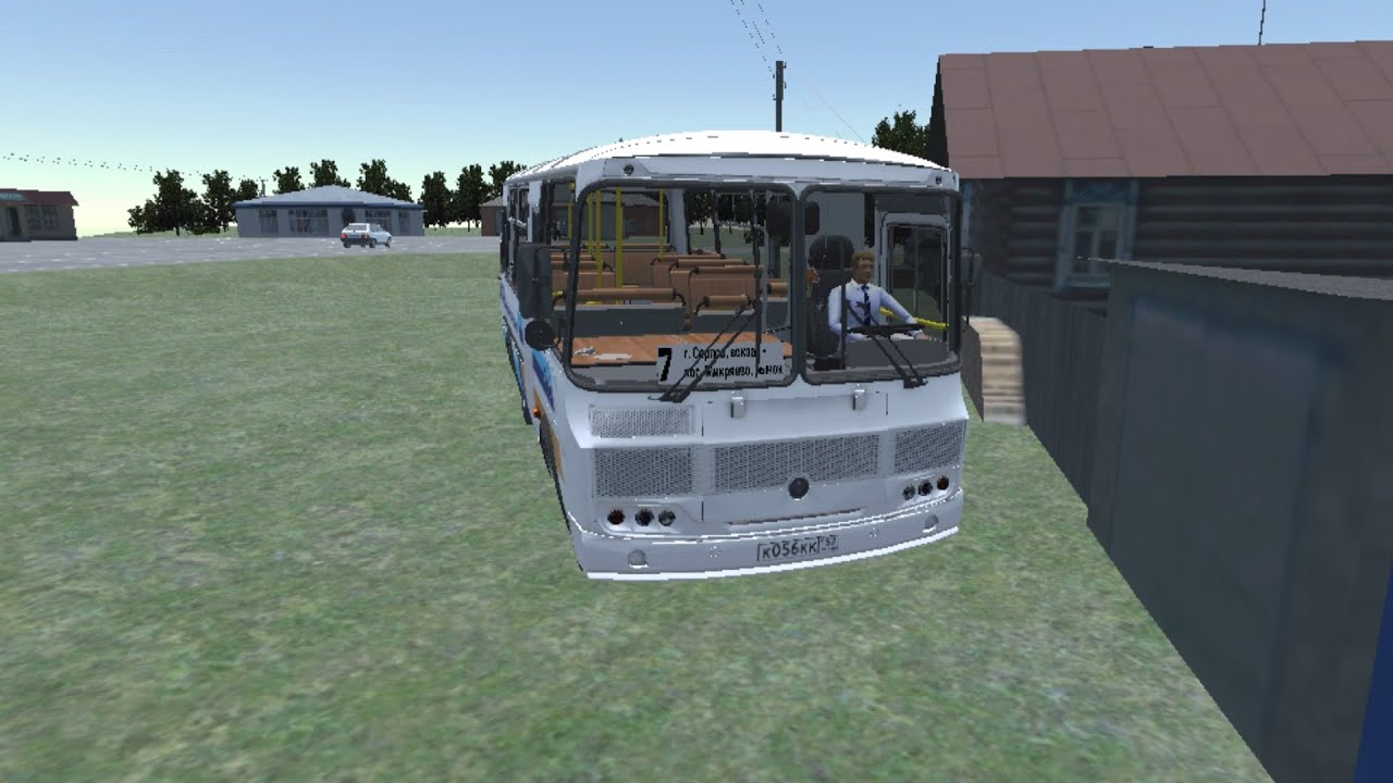 Proton bus simulator ПАЗ-32053 рестайлинг на карте motor depot