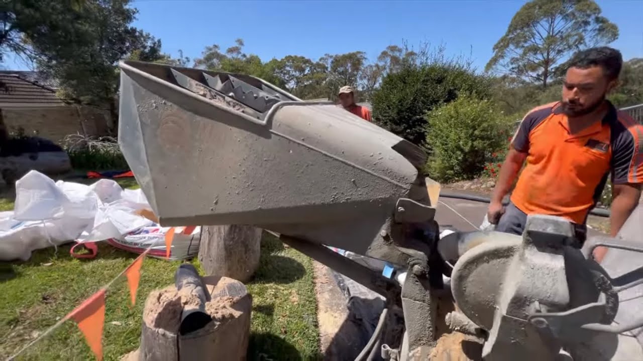 The process of using screed pump/ how to use screed pump.