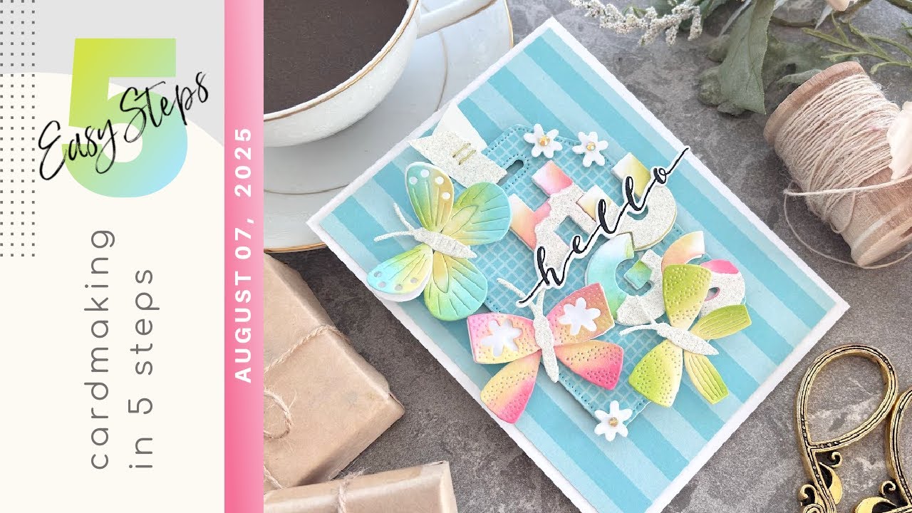 CARDMAKING IN 5 EASY STEPS | Crafting with Waffle Flower's New Summer Afternoon Release