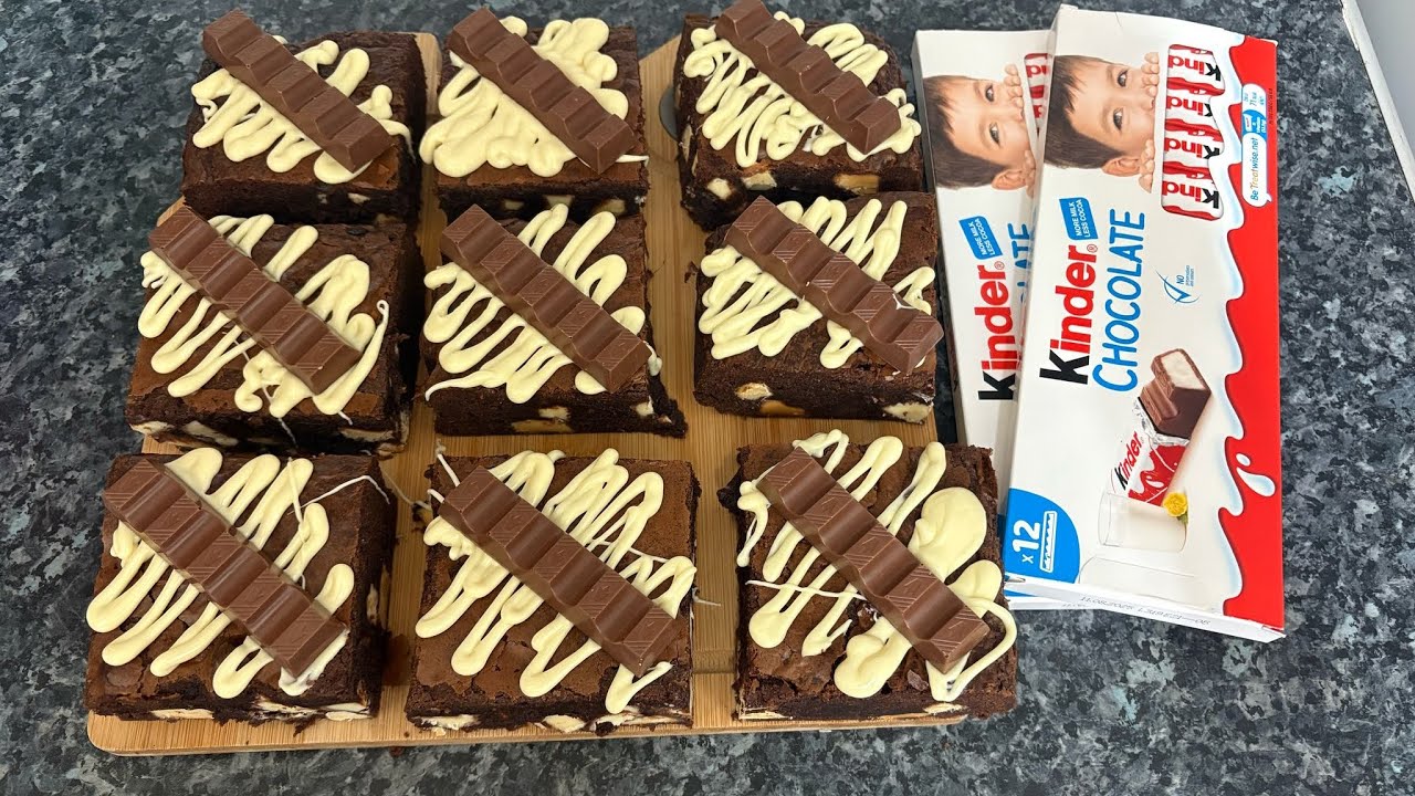 Kinder Brownies Recipe | Michelle Martins