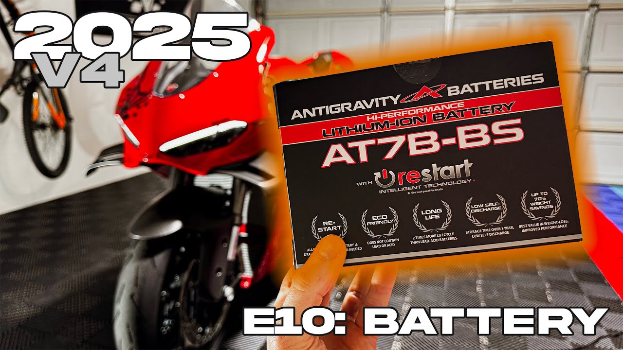 2025 Ducati Panigale V4 Build Series, E10: Install Lithium-ion Battery