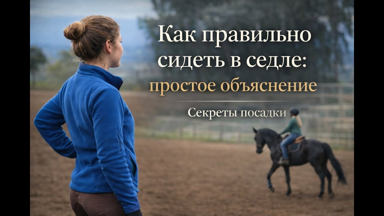 Как правильно сидеть в седле: простое объяснение.