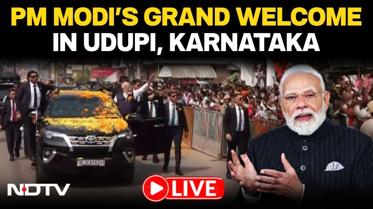 PM Modi In Mangalore | PM Modi LIVE Road Show | PM Narendra Modi Speech | PM Modi Address