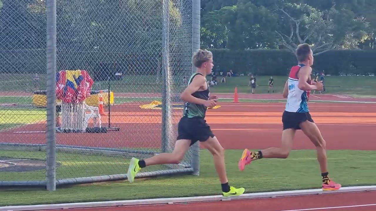 Sam Ruthe 14 years old 8.33 3000m 10th Feb 2024 Porritt