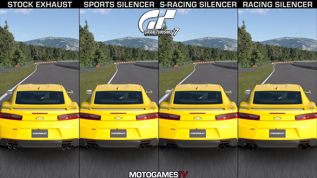 Gran Turismo 7 Chevrolet Camaro SS '16 Exhaust Upgrades