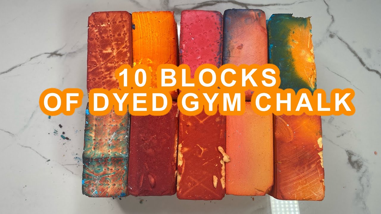 10 BLOCKS OF DYED GYM CHALK | SUNSET INSPIRED