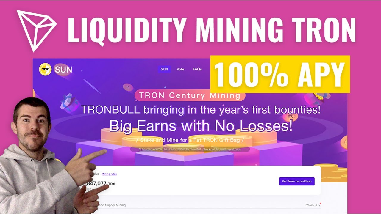 Tron Network Liquidity Mining Tutorial - Sun.io