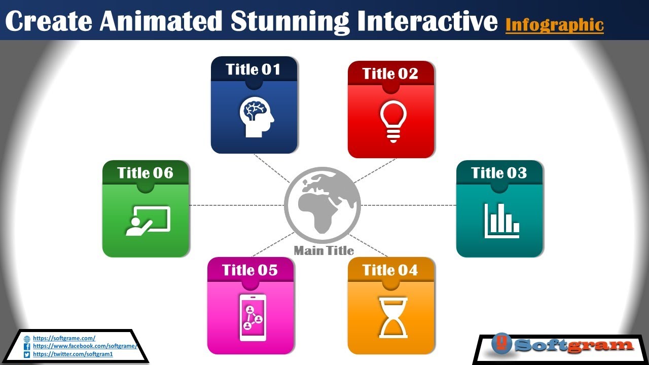 43.How to Created Animated Stunning interactive Infographic