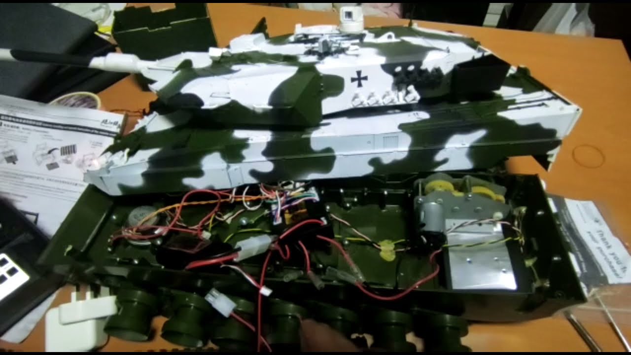Converting Leopard Tank Hobby Engine RC into TK 7.0 Heng Long Leopard Tank
