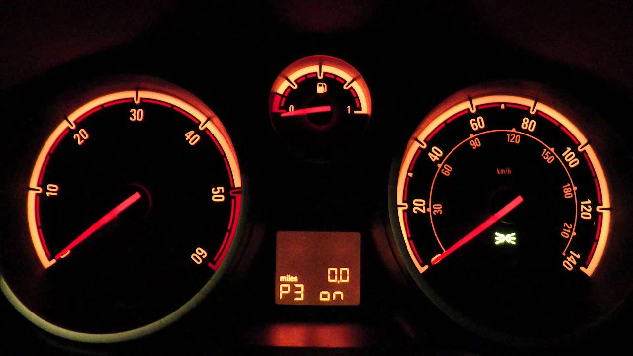 Vauxhall Opel Corsa D — Скрытые персональные настройки — Отключить 3 вспышки и т.д. —