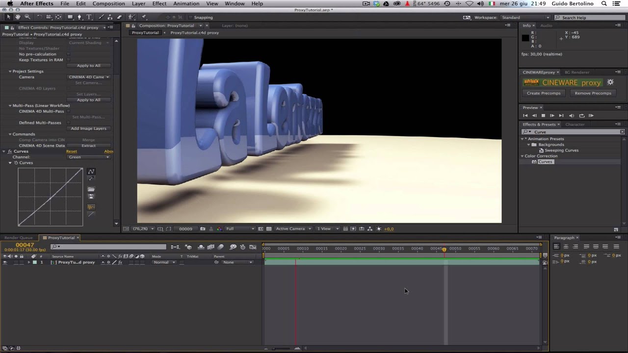 [LiTE MEDIA] Mamo's Cineware Proxy Tutorial