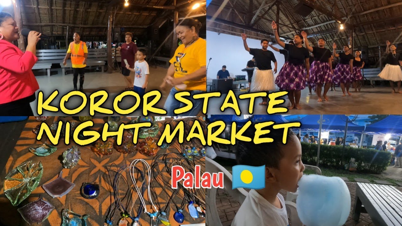 LET'S GO NIGHT MARKET ERNGUUL PARK KOROR PALAU 🇵🇼 2025#micronesia #philippines