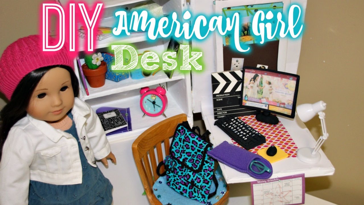 DIY AG Z's DESK! | How to Make an American Girl Desk