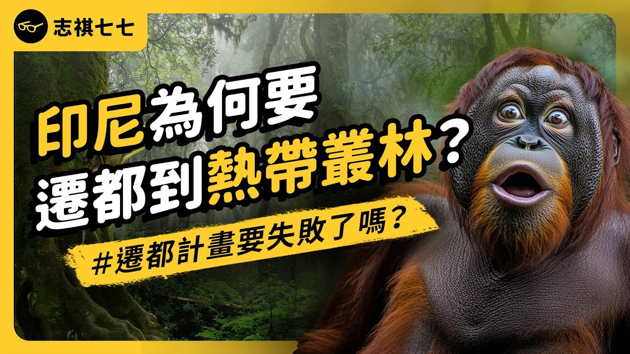雅加達要沉了！印尼政府決定搬家到熱帶叢林？！努山塔拉到底有何魅力？｜志祺七七