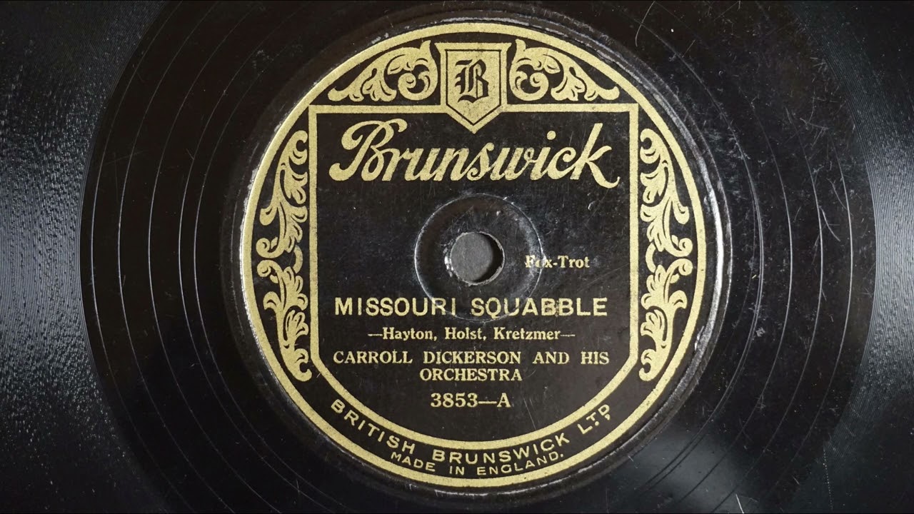 Carroll Dickerson and his orchestra - Missouri Squabble (1928) (78 RPM gramophone Grammophon record)
