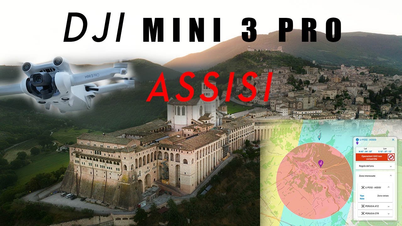 DJI MINI 3 PRO - TEST IN ZONA ROSSA AD ASSISI...E IL SEGNALE?