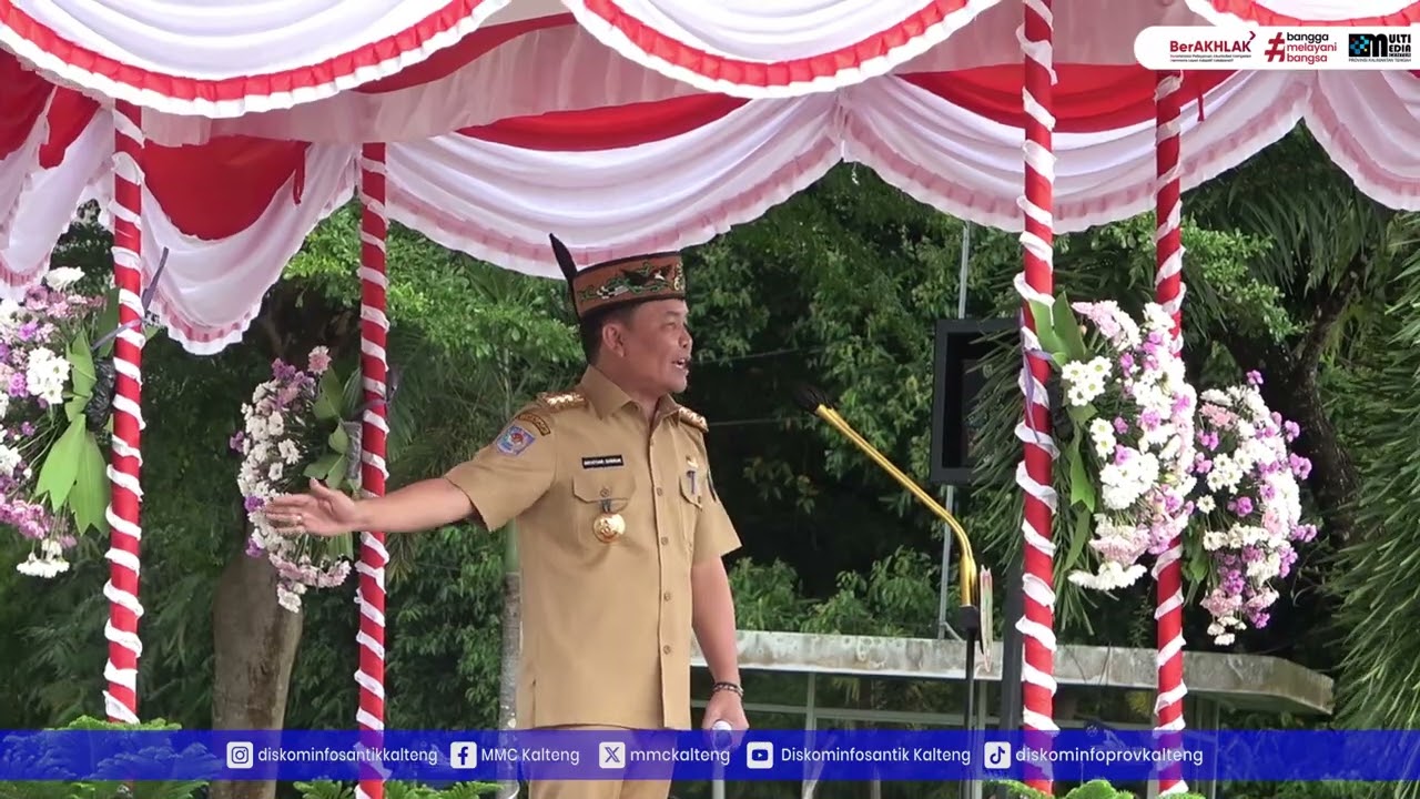 Gubernur Kalimantan Tengah H. Agustiar Sabran pimpin Apel Besar di Lingkup Pemprov Kalteng