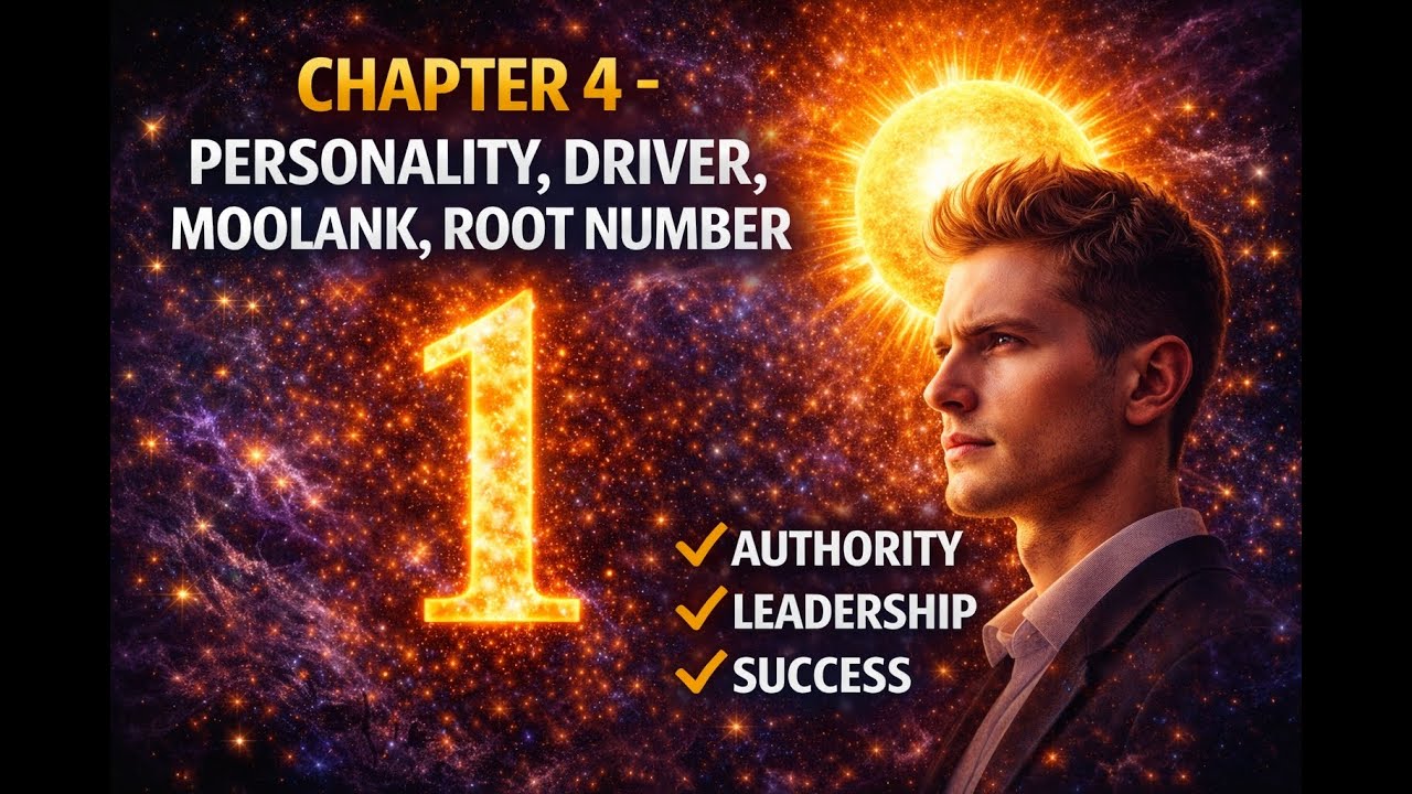 Chapter 4 - Personality Number 1 Explained | Root / Moolank / Driver 1 | Characteristics & Examples