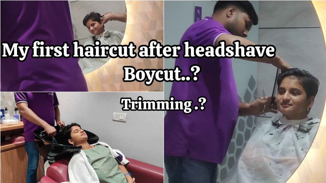 Most requested video about my haircut💇||My first haircut after headshave #etlumibezawadaammai 