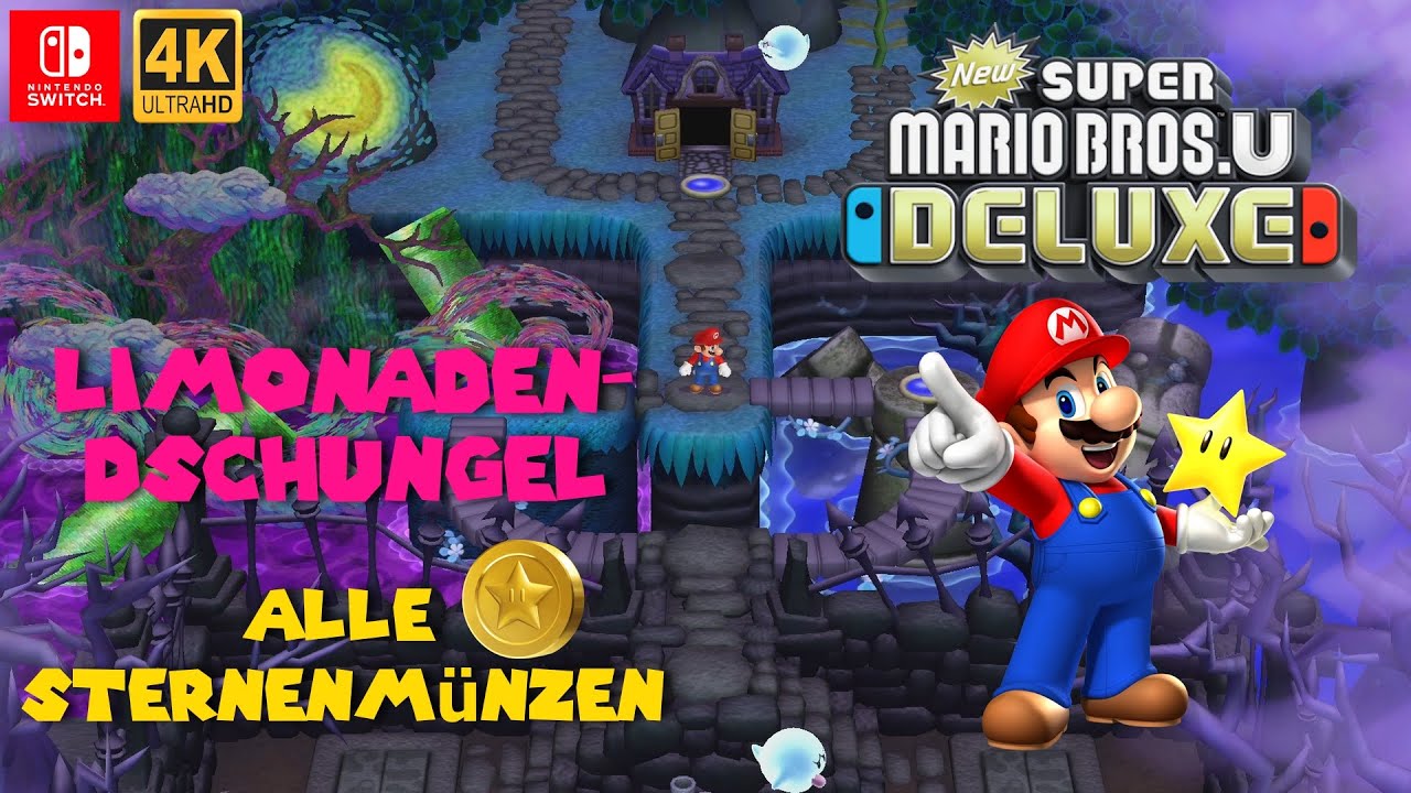 New Super Mario Bros. U Deluxe I Alle Sternenmünzen in Welt 5: Limonadendschungel 👻 100% Guide