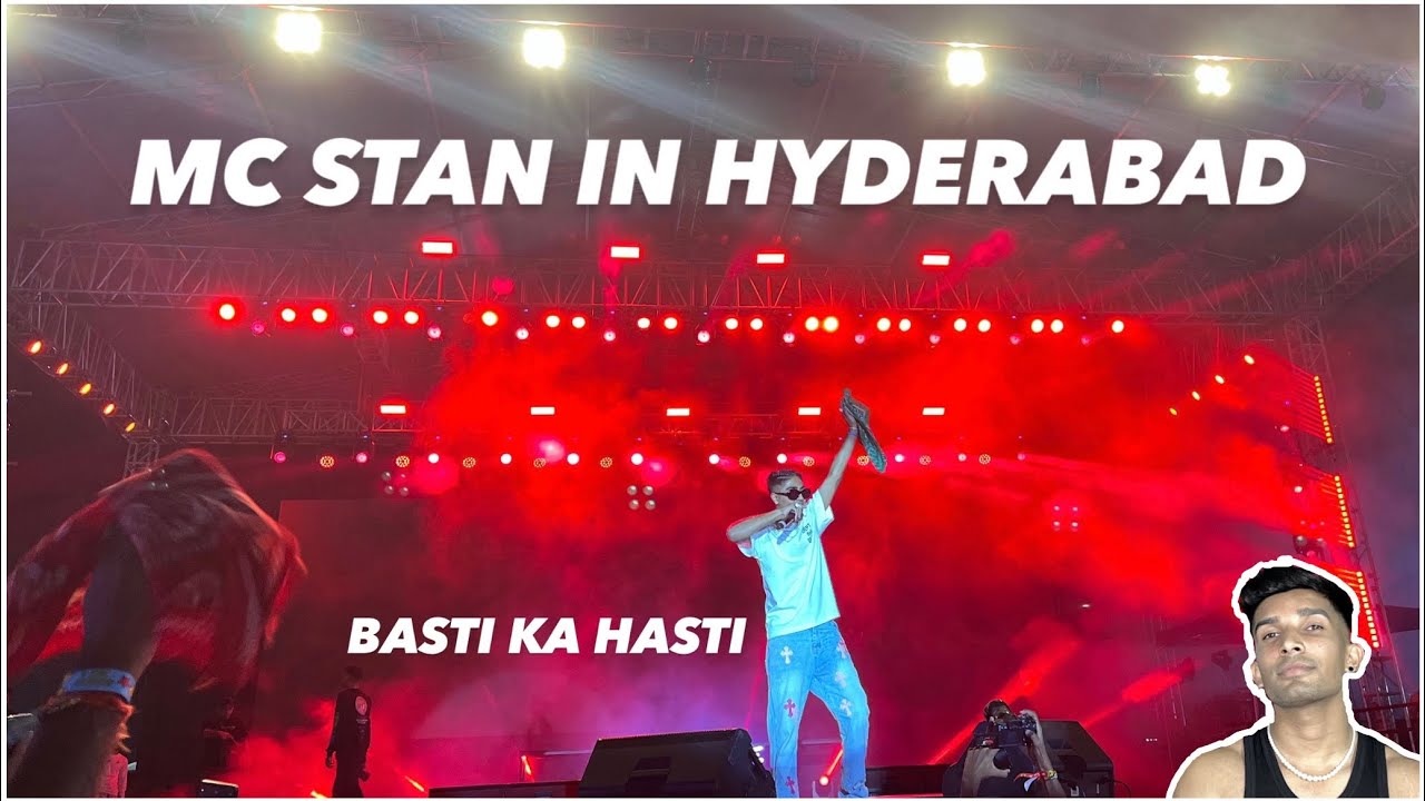 MC STAN SHOW - CONCERT IN HYDERABAD 2024| LIVE PERFORMANCE | ZOMALAND DAY 2 | VLOG