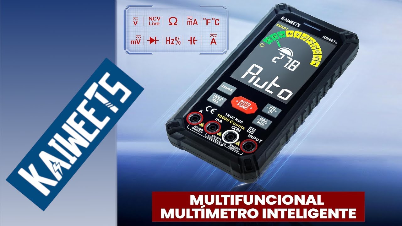 KAIWEETS Multímetro Inteligente Recargable KM601s